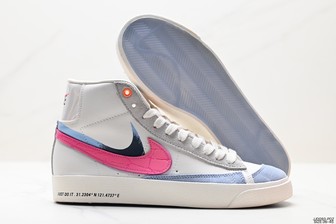 Nike Blazer Mid '1977 Vintage”Infinite” classic pioneer high-top versatile casual sports sneakers DA7233-400