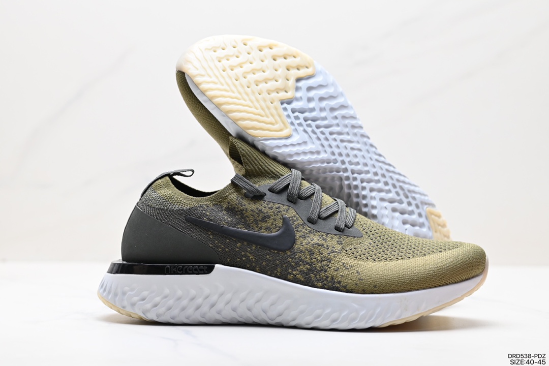 Nike Epic React Flyknit 2 Rhea Foam Weaving Ultralight Running Shoes AQ0070-400