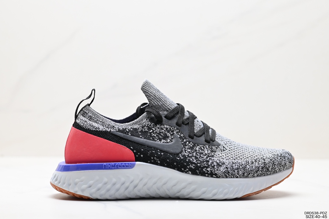 Nike Epic React Flyknit 2 Rhea Foam Weaving Ultralight Running Shoes AQ0070-400