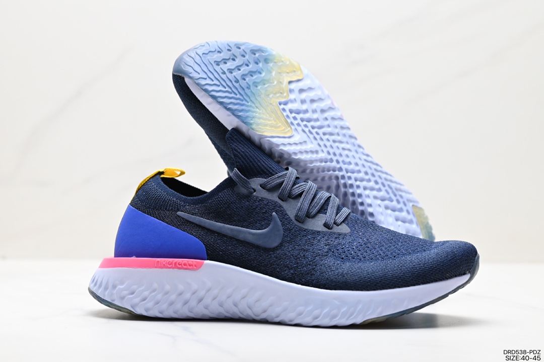 Nike Epic React Flyknit 2 Rhea Foam Weaving Ultralight Running Shoes AQ0070-400