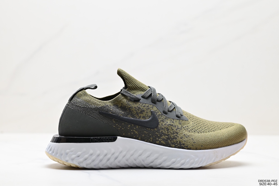 Nike Epic React Flyknit 2 Rhea Foam Weaving Ultralight Running Shoes AQ0070-400