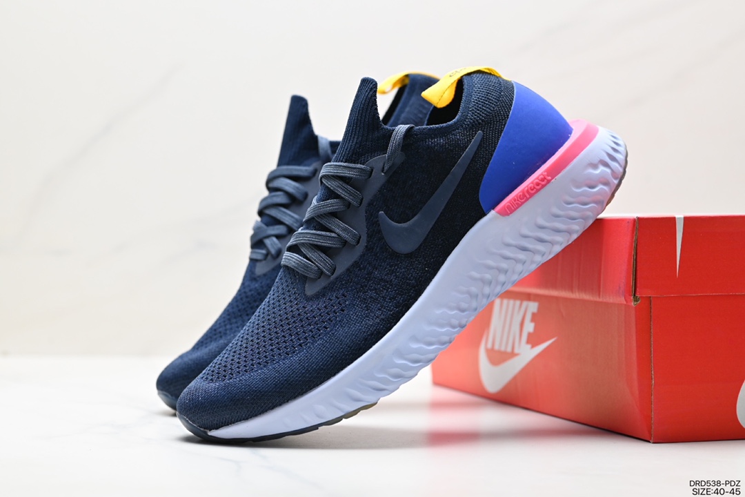 Nike Epic React Flyknit 2 Rhea Foam Weaving Ultralight Running Shoes AQ0070-400