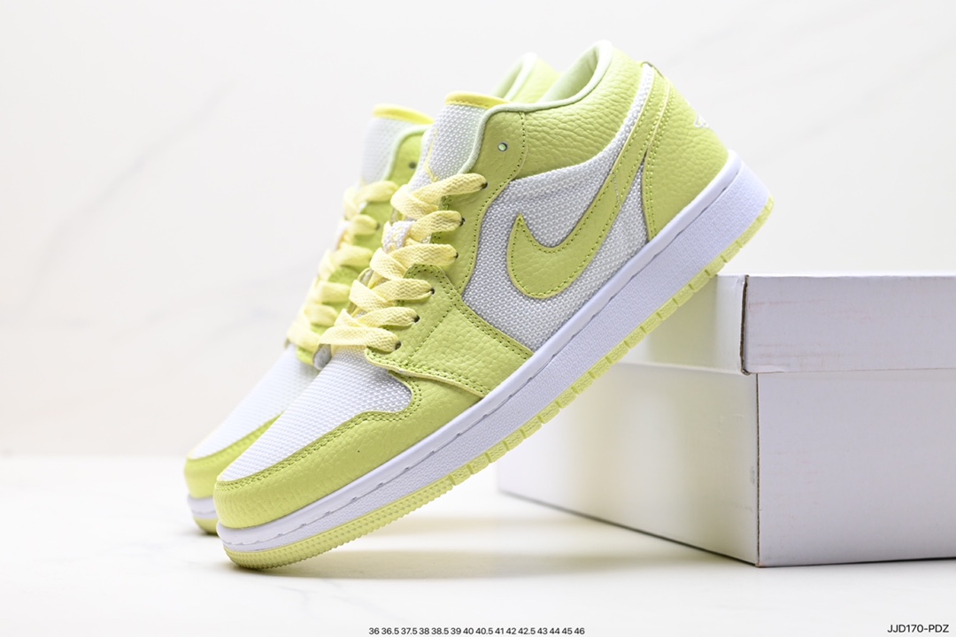 Nike Air Jordan 1 Mid ”Green Yellow” AJ1 Jordan first generation mid-top basketball shoes DH9619-103