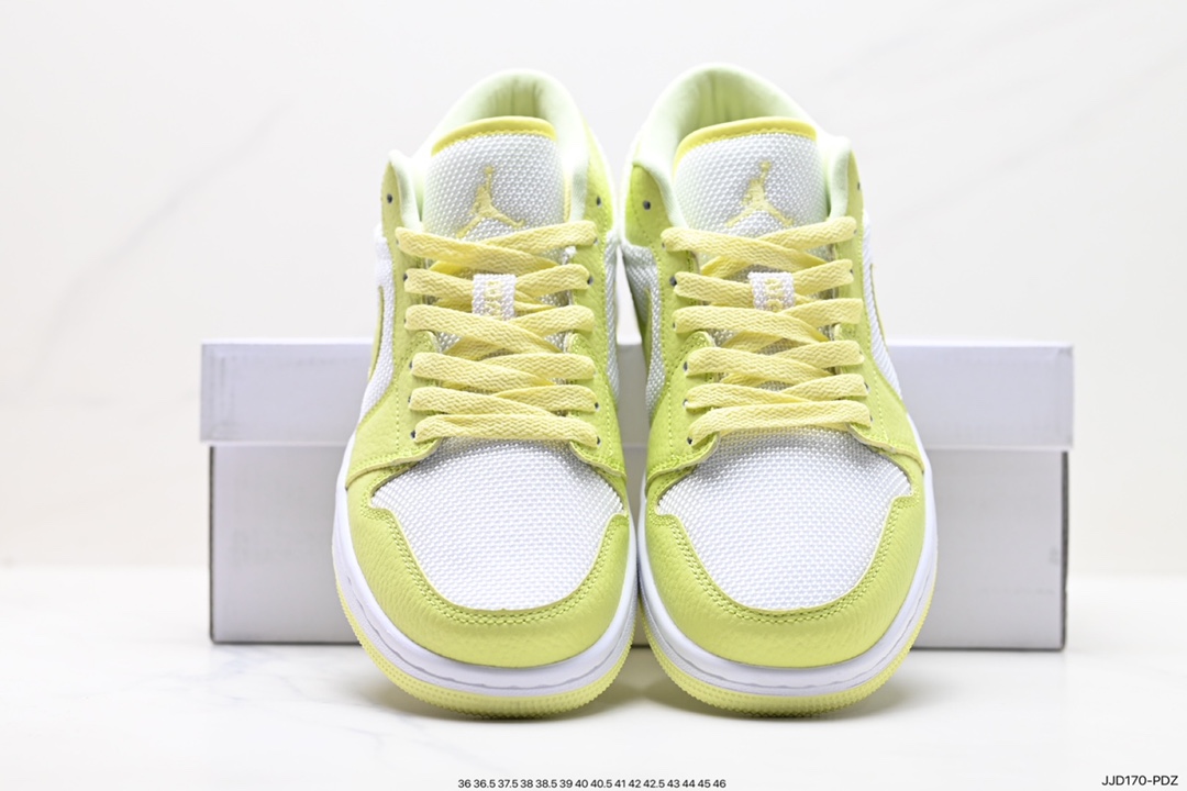 Nike Air Jordan 1 Mid ”Green Yellow” AJ1 Jordan first generation mid-top basketball shoes DH9619-103