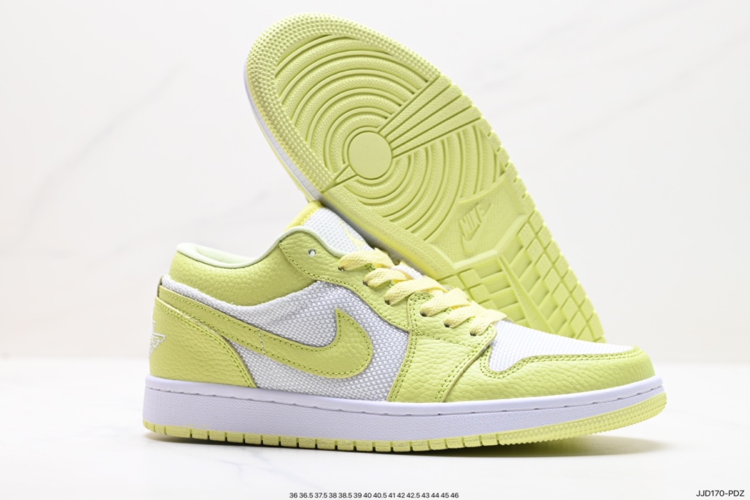 Nike Air Jordan 1 Mid ”Green Yellow” AJ1 Jordan first generation mid-top basketball shoes DH9619-103