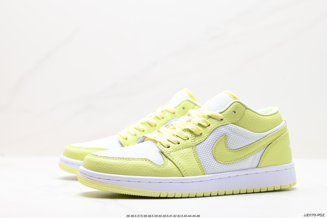 Nike Air Jordan 1 Mid ”Green Yellow” AJ1 Jordan first generation mid-top basketball shoes DH9619-103