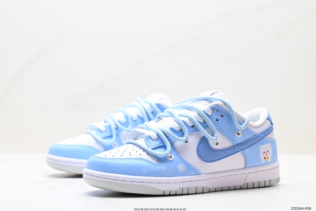 Nike SB Dunk Low ”Milk White/Pink/Smile” Dunk series low-top casual sports skateboard shoes DH9765-102