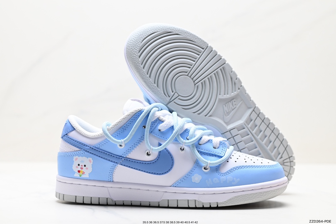 Nike SB Dunk Low ”Milk White/Pink/Smile” Dunk series low-top casual sports skateboard shoes DH9765-102