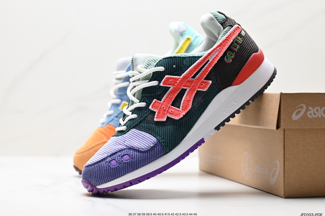 170 亚瑟士Asics Gel-Lyte III OG系列低帮经典跑步鞋“浅灰米白黄”1201A516-300