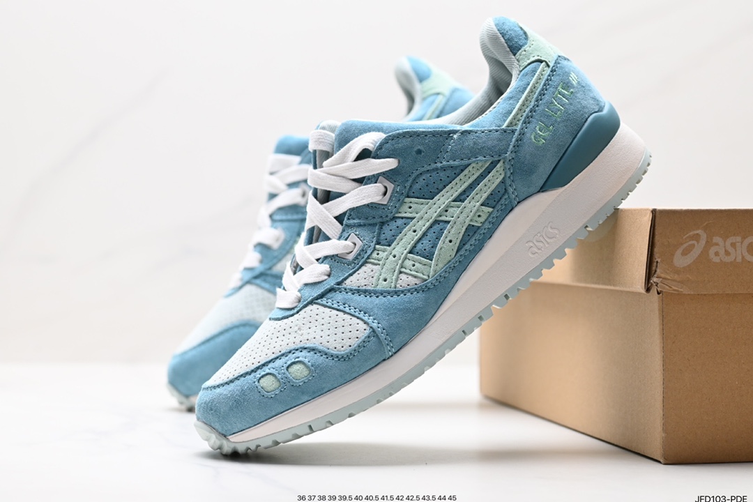 170 亚瑟士Asics Gel-Lyte III OG系列低帮经典跑步鞋“浅灰米白黄”1201A516-300