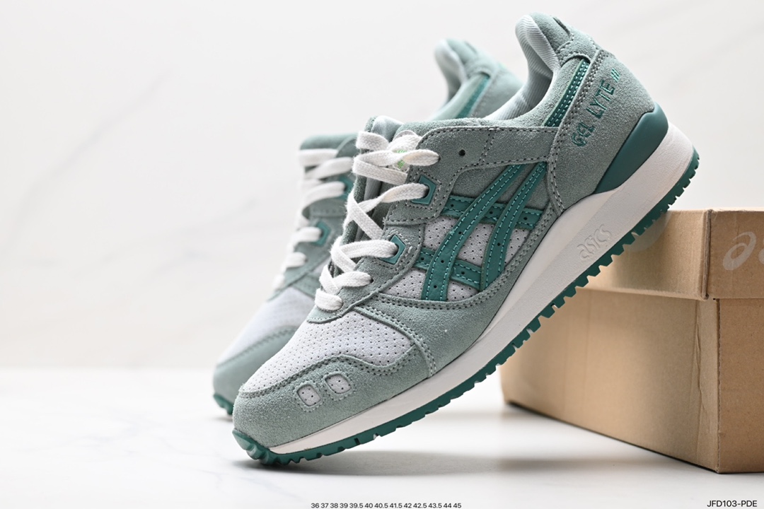 170 亚瑟士Asics Gel-Lyte III OG系列低帮经典跑步鞋“浅灰米白黄”1201A516-300