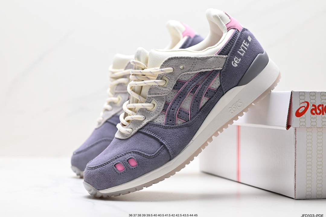 170 亚瑟士Asics Gel-Lyte III OG系列低帮经典跑步鞋“浅灰米白黄”1201A516-300