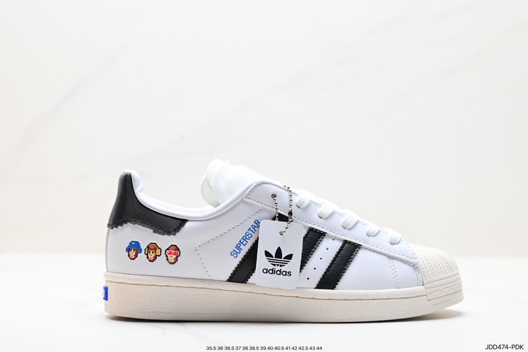 Adidas Originals Superstar Pride RM Shell Toe Series Low-Top Sneakers GW4441