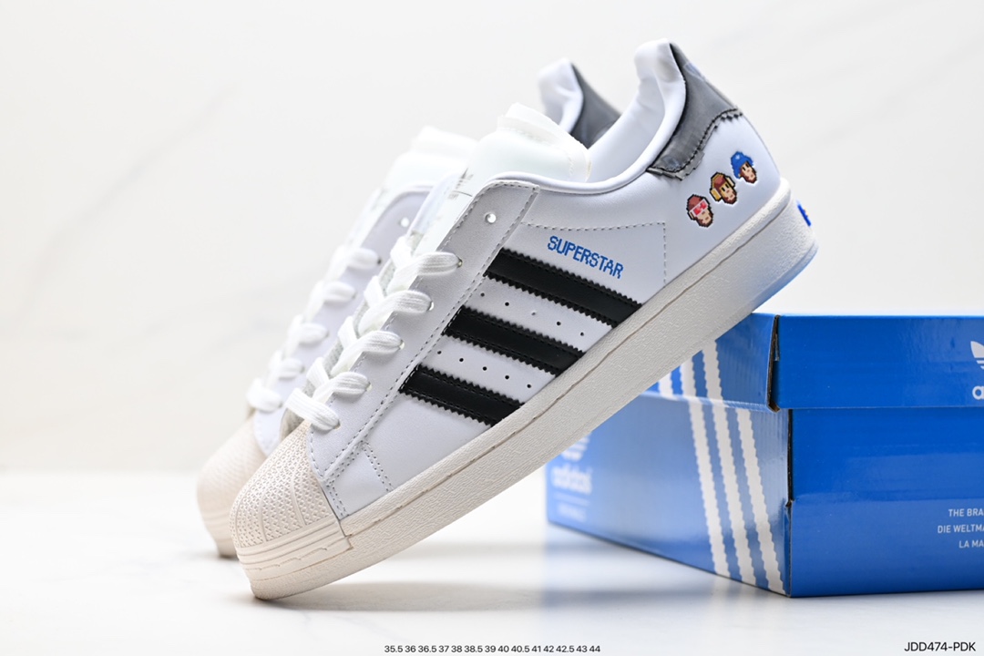 Adidas Originals Superstar Pride RM Shell Toe Series Low-Top Sneakers GW4441