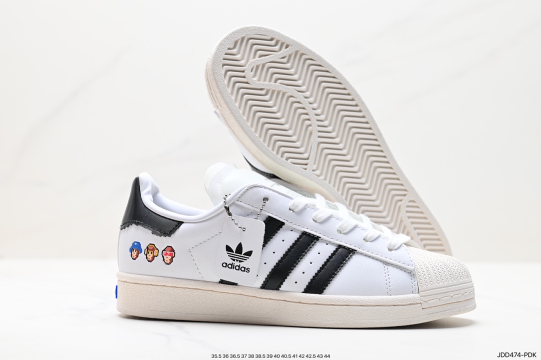 Adidas Originals Superstar Pride RM Shell Toe Series Low-Top Sneakers GW4441