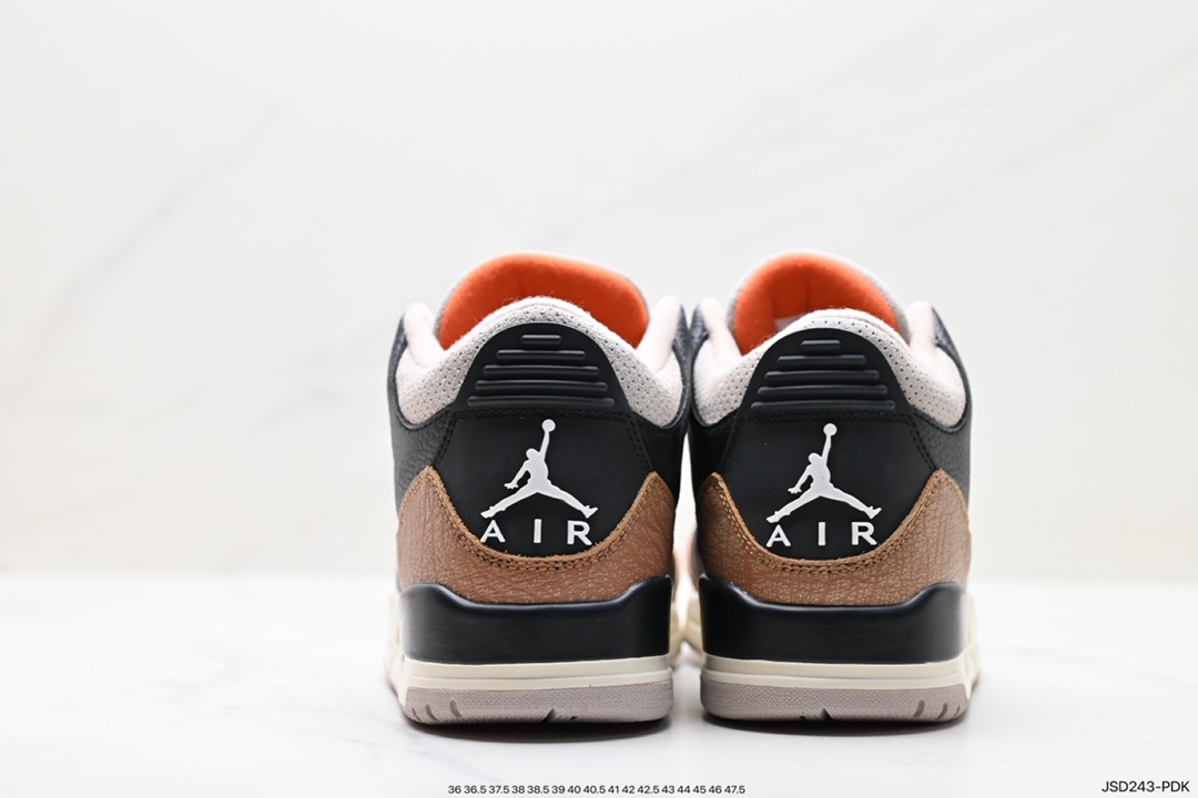 Air Jordan 3 Retro ”Hide and Sneak” White Gray Brown CT8532-008