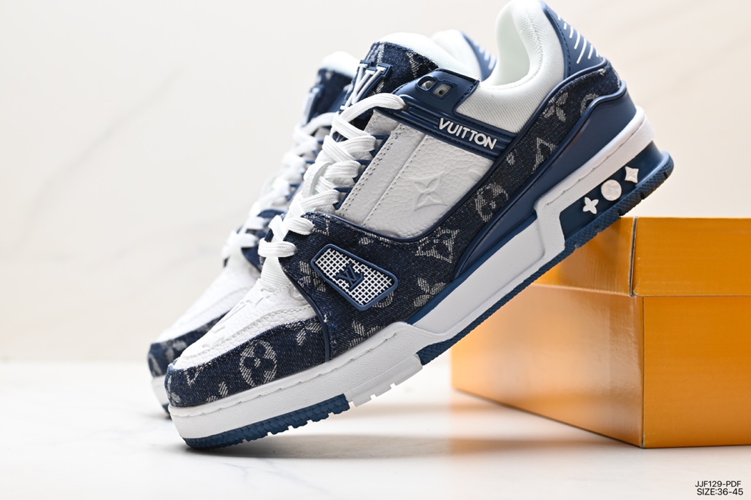 The new LVLouis Vuitton Trainer Sneaker Low casual sports culture all-match sneakers