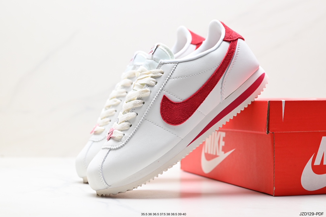 Nike Classic Cortez new color classic lightweight and comfortable men's Forrest Gump shoes casual running shoes sports shoes FZ5167-133