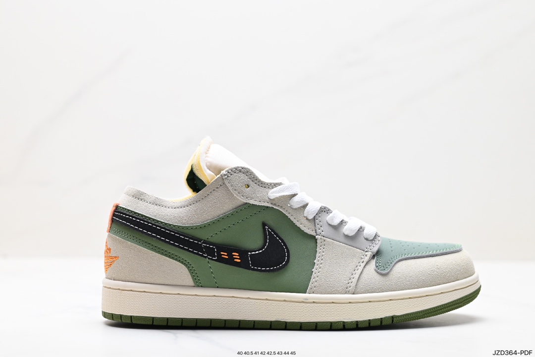 Air Jordan 1 Shoes Sneakers Air Jordan Green Yellow Vintage Mid Tops