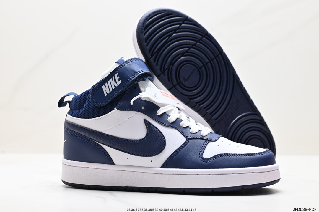 Nike Court Borough Mid 2 versatile single product mid-top versatile breathable casual sports shoes CD7782-100