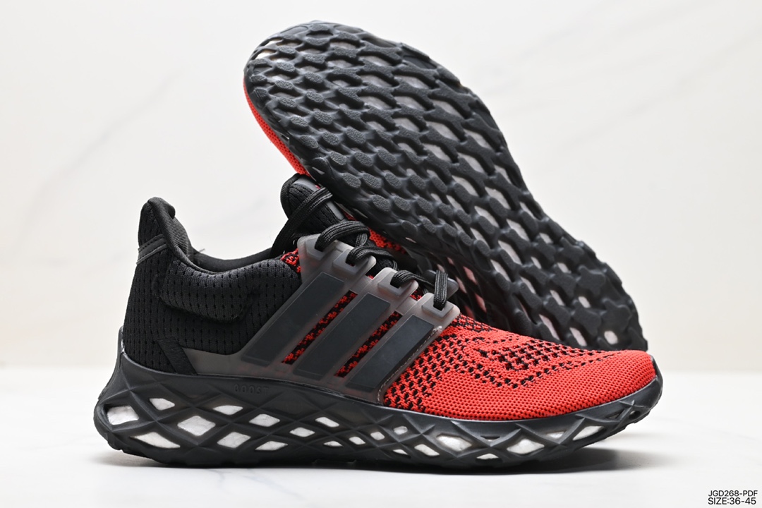 Adidas new DNA popcorn running shoes Adidas Ultra Boost Web DNA super elastic running shoes GY8091