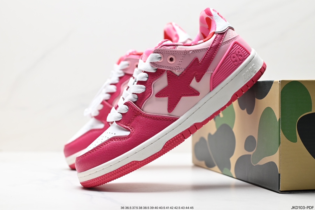 Japanese Harajuku fashion brand A Bathing Ape BAPE Sk8 Sta Low SK8 series low-top D: JKD103-PDF