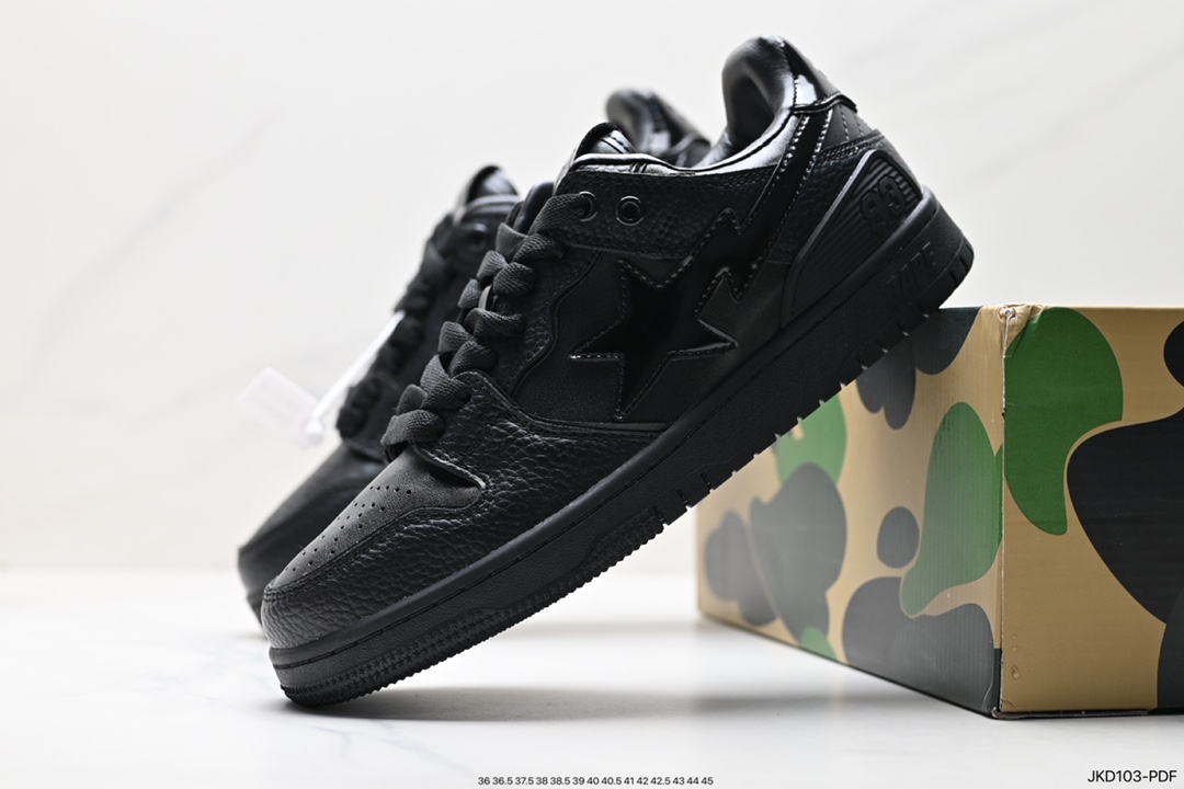 Japanese Harajuku fashion brand A Bathing Ape BAPE Sk8 Sta Low SK8 series low-top D: JKD103-PDF