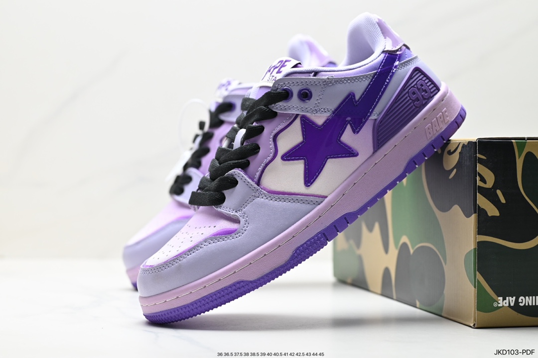 Japanese Harajuku fashion brand A Bathing Ape BAPE Sk8 Sta Low SK8 series low-top D: JKD103-PDF