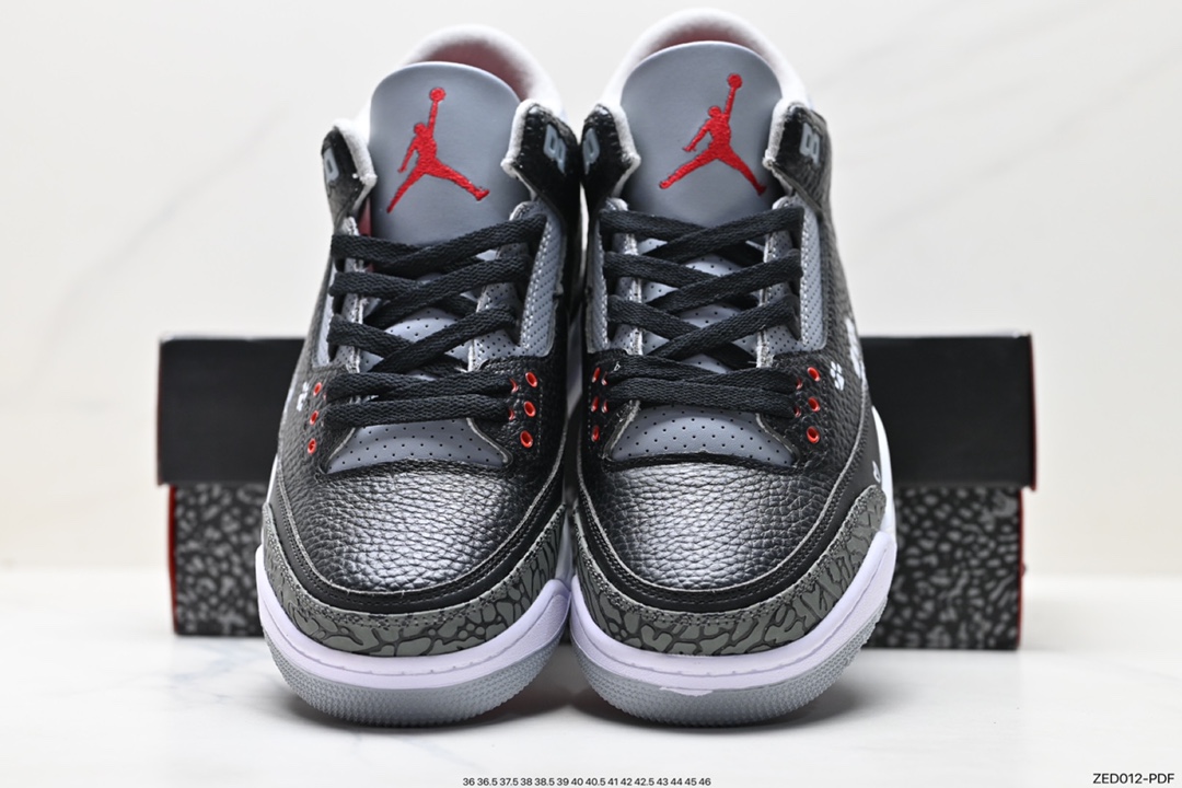 Air Jordan 3 Retro ”Hide and Sneak” White Gray Brown 854262-001