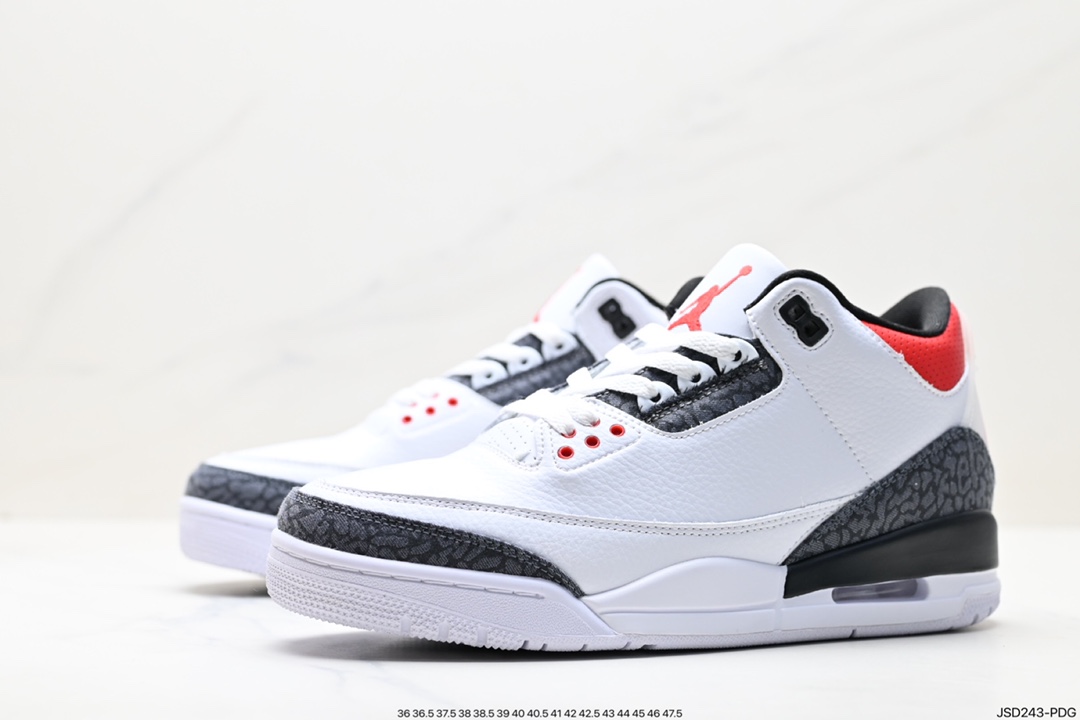 Air Jordan 3 Retro ”Hide and Sneak” White, Gray and Brown CZ6431-100