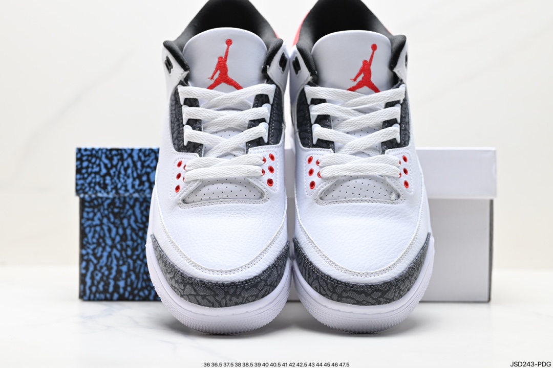 Air Jordan 3 Retro ”Hide and Sneak” White, Gray and Brown CZ6431-100