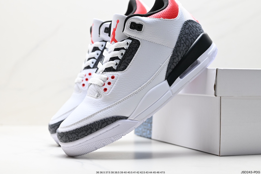 Air Jordan 3 Retro ”Hide and Sneak” White, Gray and Brown CZ6431-100