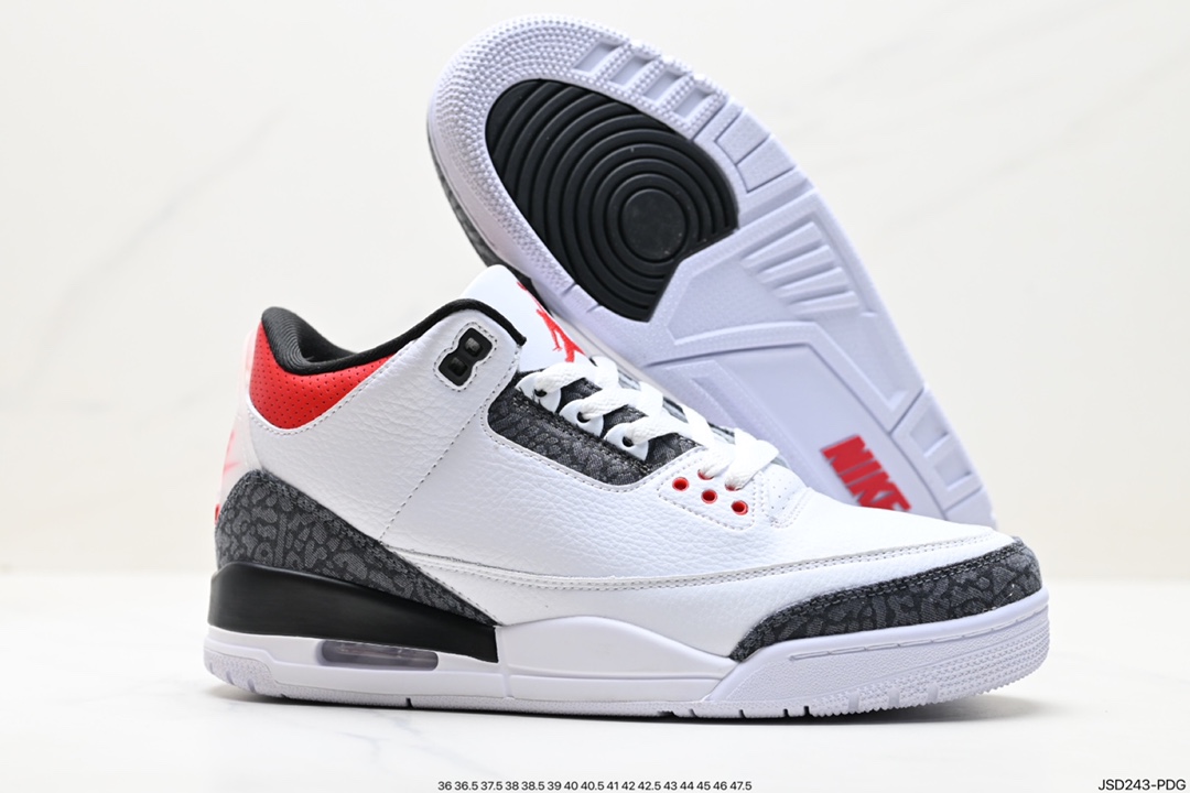 Air Jordan 3 Retro ”Hide and Sneak” White, Gray and Brown CZ6431-100