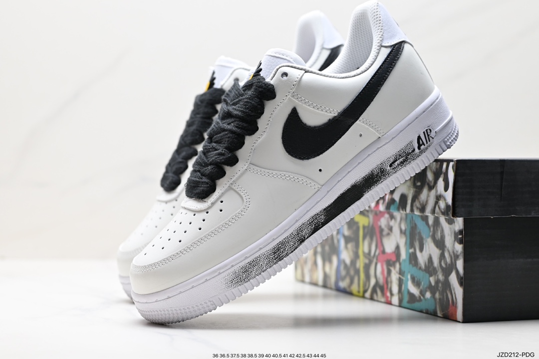 PEACEMINUSONEx Nike Air Force1PMO reverse laces small daisy G-Dragon joint # AQ3692-001