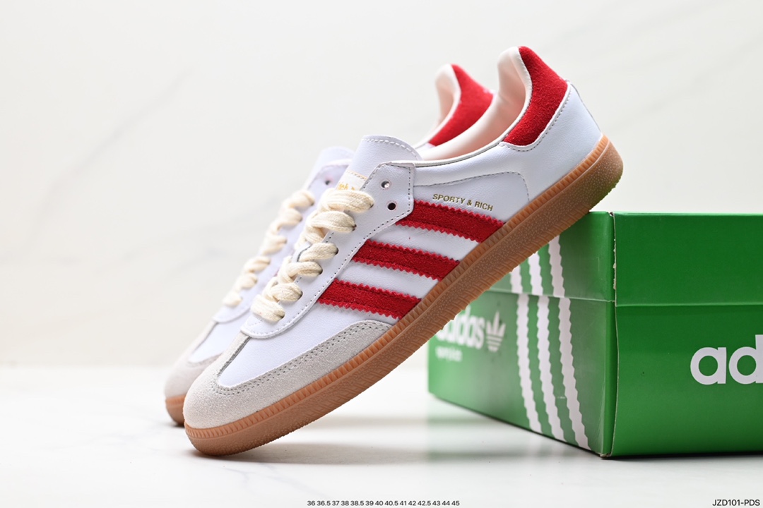 Adidas Originals Samba Vegan OG Samba Sneakers ”Leather Black Light Gray Caramel Bottom Eco-friendly Logo” IF5660