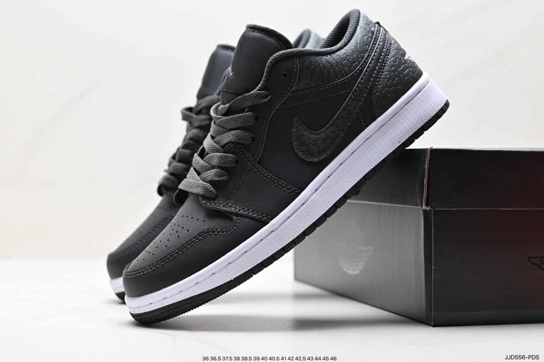 Air Jordan 1 Low low-top black snakeskin hook AJ1 Jordan 1 generation aj1 Joe 1 low-top FB9907-001