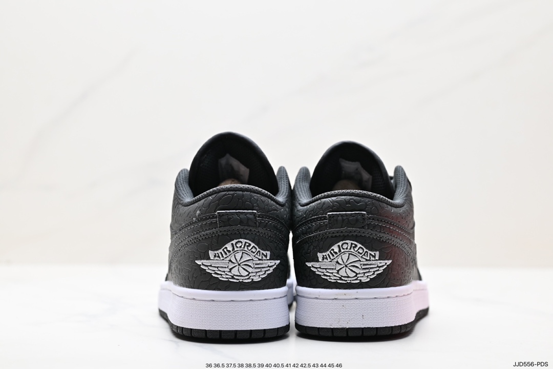 Air Jordan 1 Low low-top black snakeskin hook AJ1 Jordan 1 generation aj1 Joe 1 low-top FB9907-001