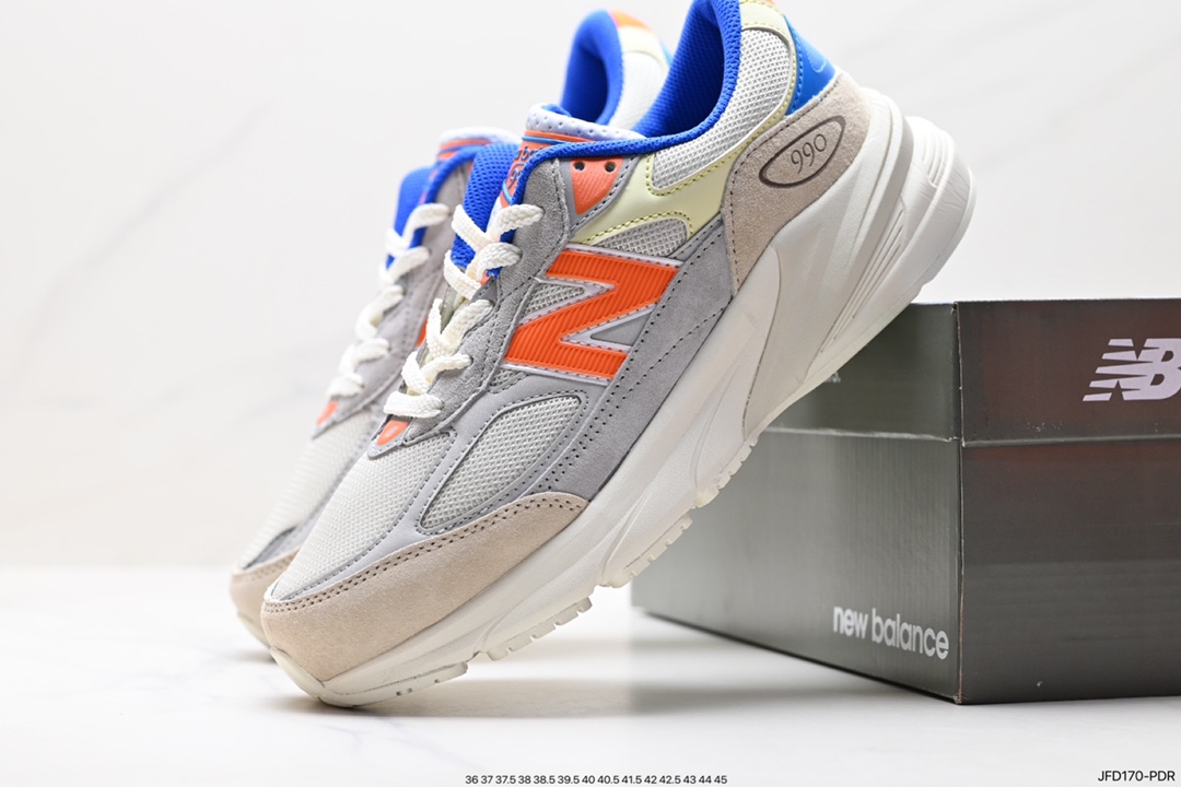 Collaboration with Nishiyama Tetsu's Japanese military-style brand WTAPS x NB New Balance Made in USA 990v6 ”Moon Mist” Sixth Generation Series Running Shoes ”Dark Gray Reflective Silver USA” M990KN6