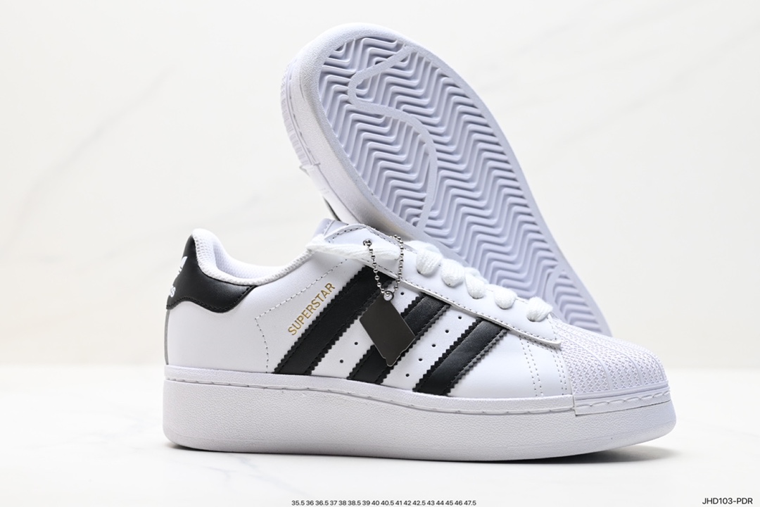 Thick-soled shell-toe Adidas clover Originals Superstar Pride RM shell-toe sneakers IG9777