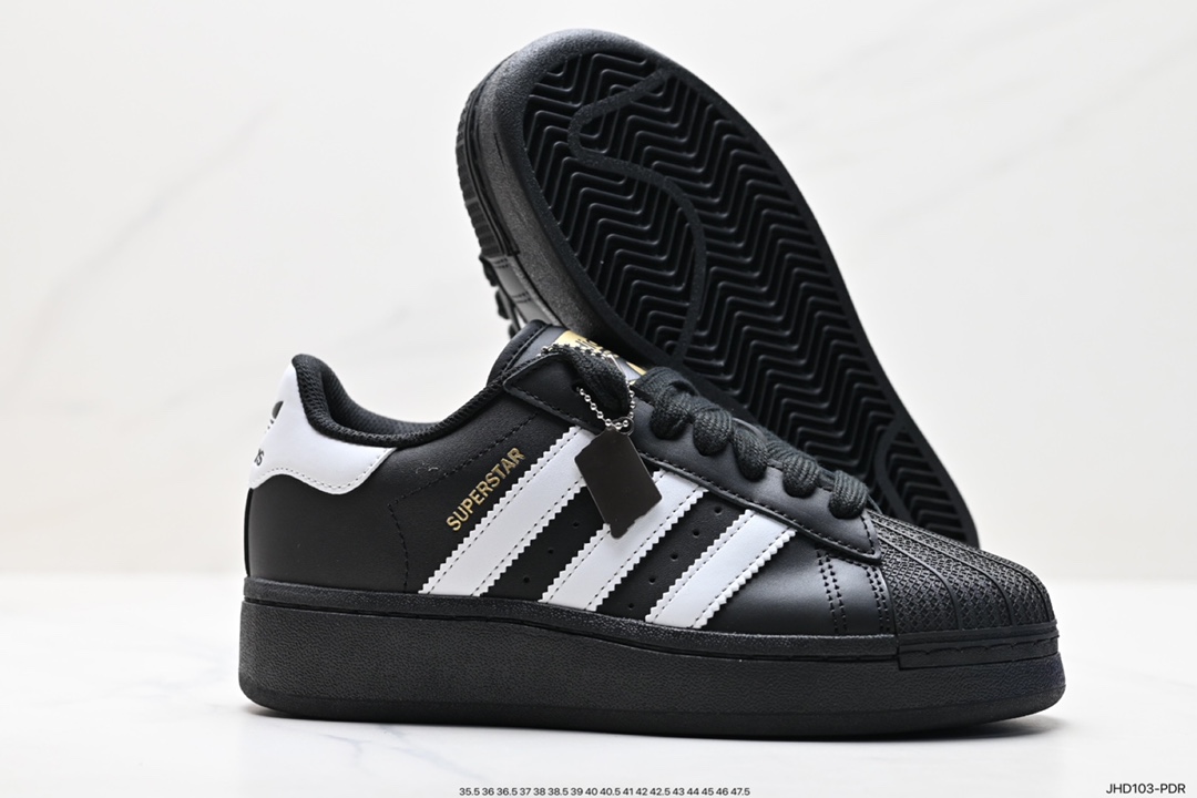 Thick-soled shell-toe Adidas clover Originals Superstar Pride RM shell-toe sneakers IG9777