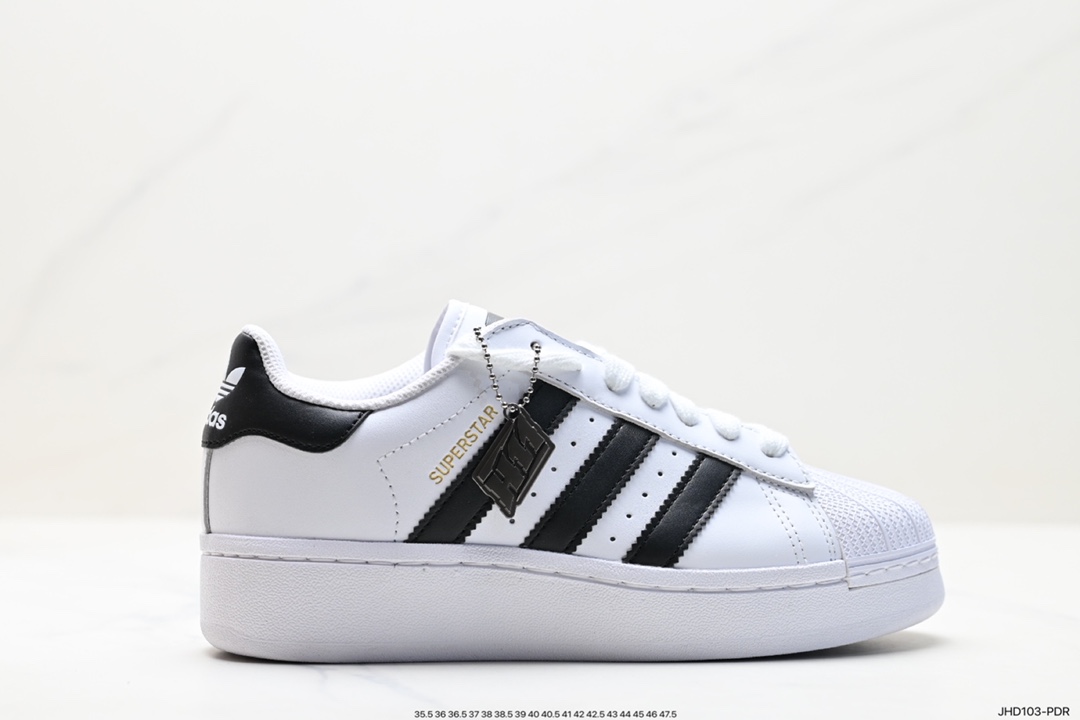 Thick-soled shell-toe Adidas clover Originals Superstar Pride RM shell-toe sneakers IG9777