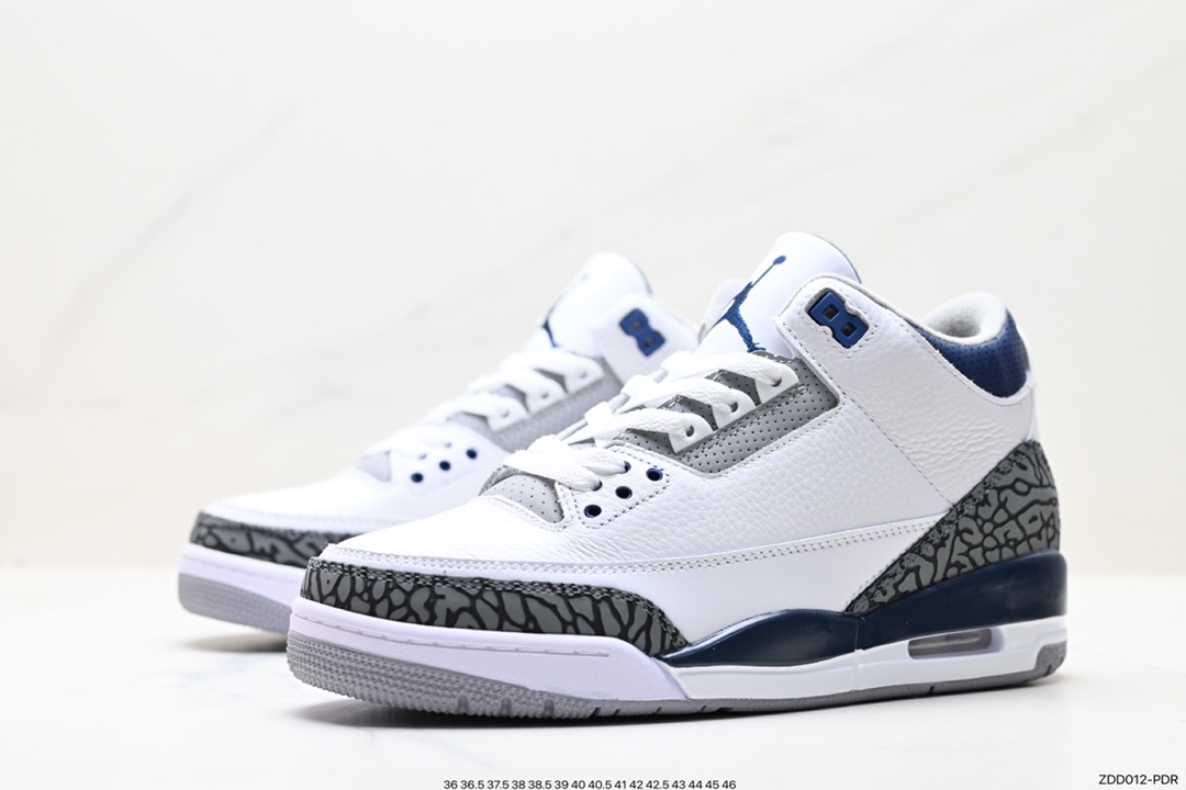 Air Jordan 3 Retro ”Hide and Sneak” White Gray Brown CT8532-140