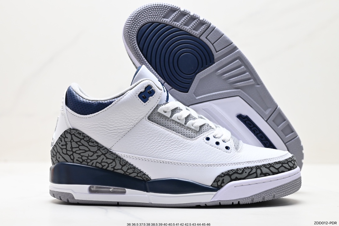 Air Jordan 3 Retro ”Hide and Sneak” White Gray Brown CT8532-140