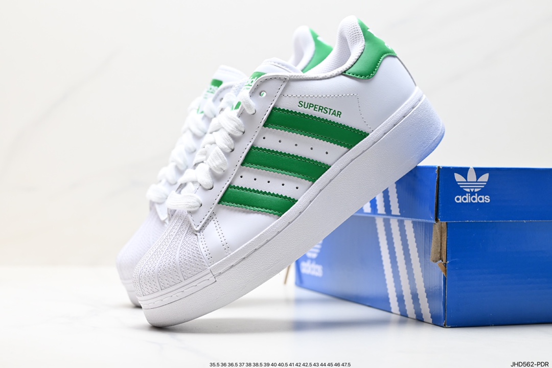 Thick-soled shell-toe Adidas clover Originals Superstar Pride RM shell-toe sneakers IF8069