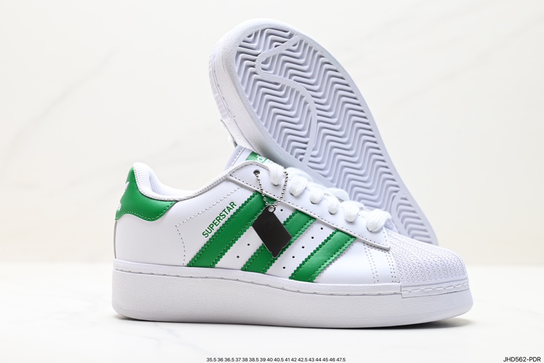 Thick-soled shell-toe Adidas clover Originals Superstar Pride RM shell-toe sneakers IF8069