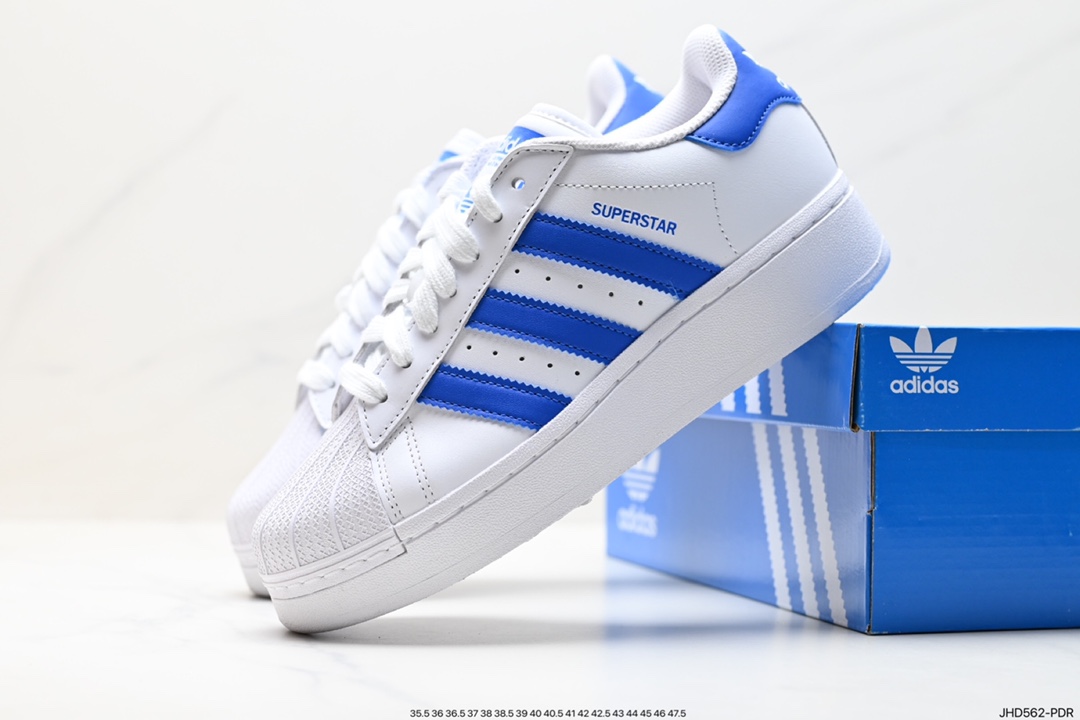 Thick-soled shell-toe Adidas clover Originals Superstar Pride RM shell-toe sneakers IF8069