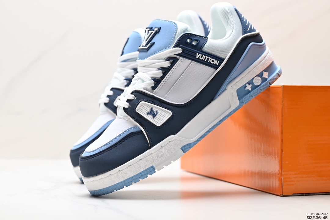 The new LVLouis Vuitton Trainer Sneaker Low casual sports culture all-match sneakers