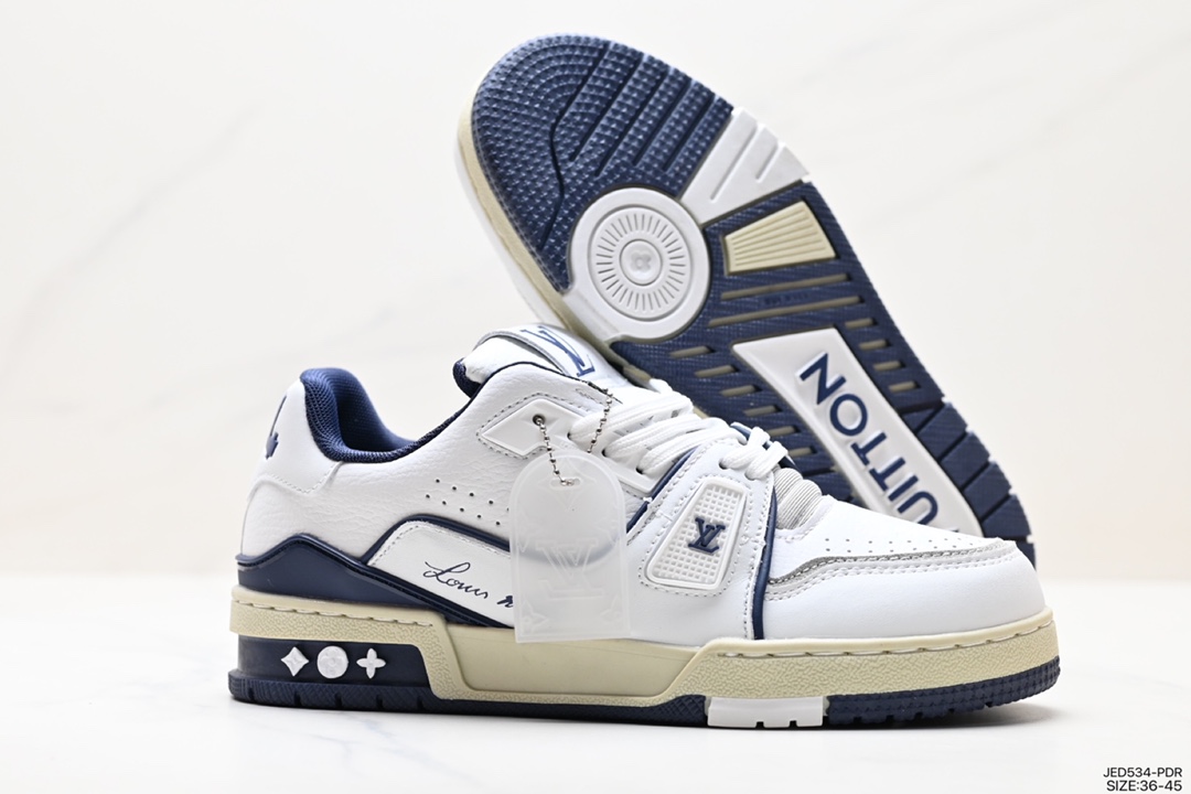 The new LVLouis Vuitton Trainer Sneaker Low casual sports culture all-match sneakers