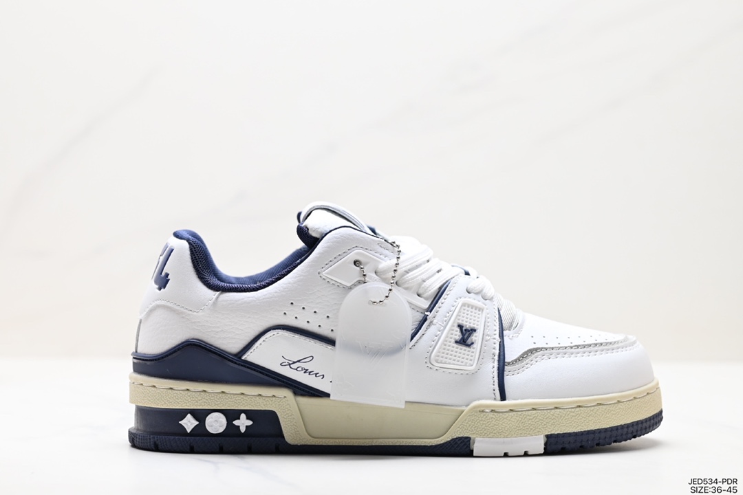 The new LVLouis Vuitton Trainer Sneaker Low casual sports culture all-match sneakers