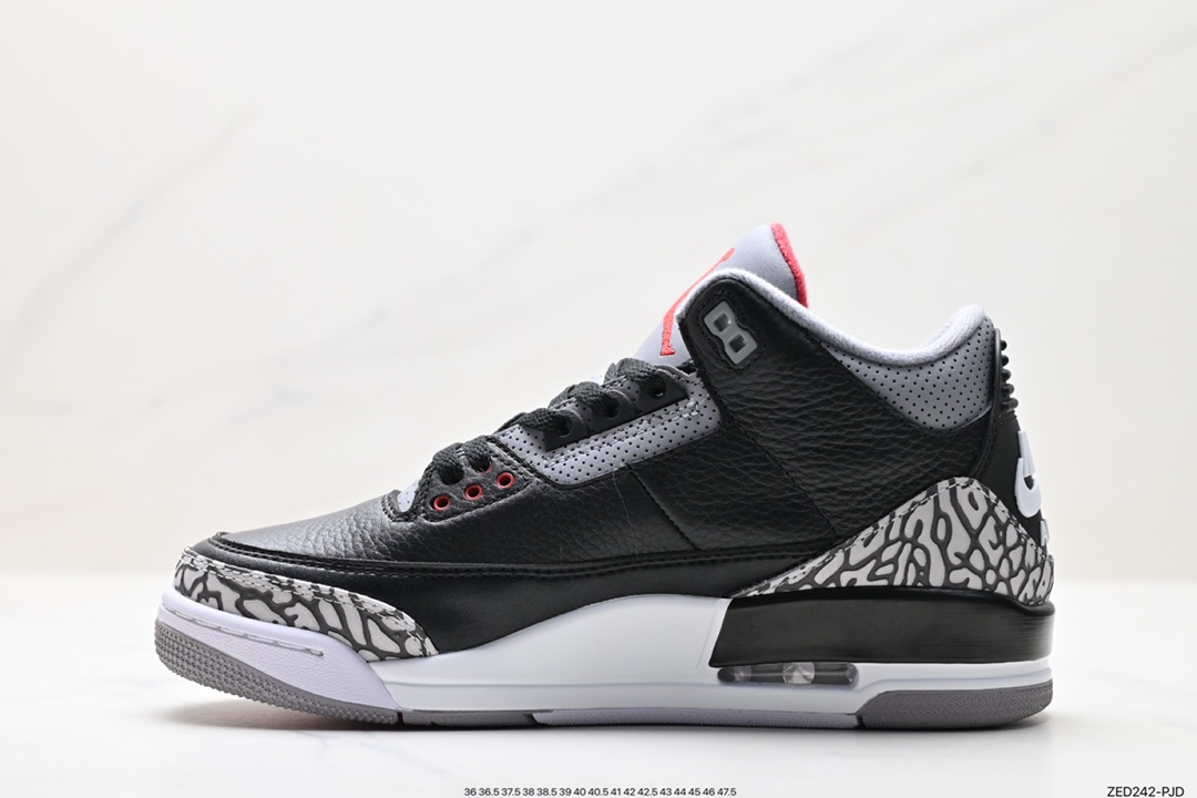 Air Jordan 3 Retro ”Hide and Sneak” White Gray Brown 854262-001